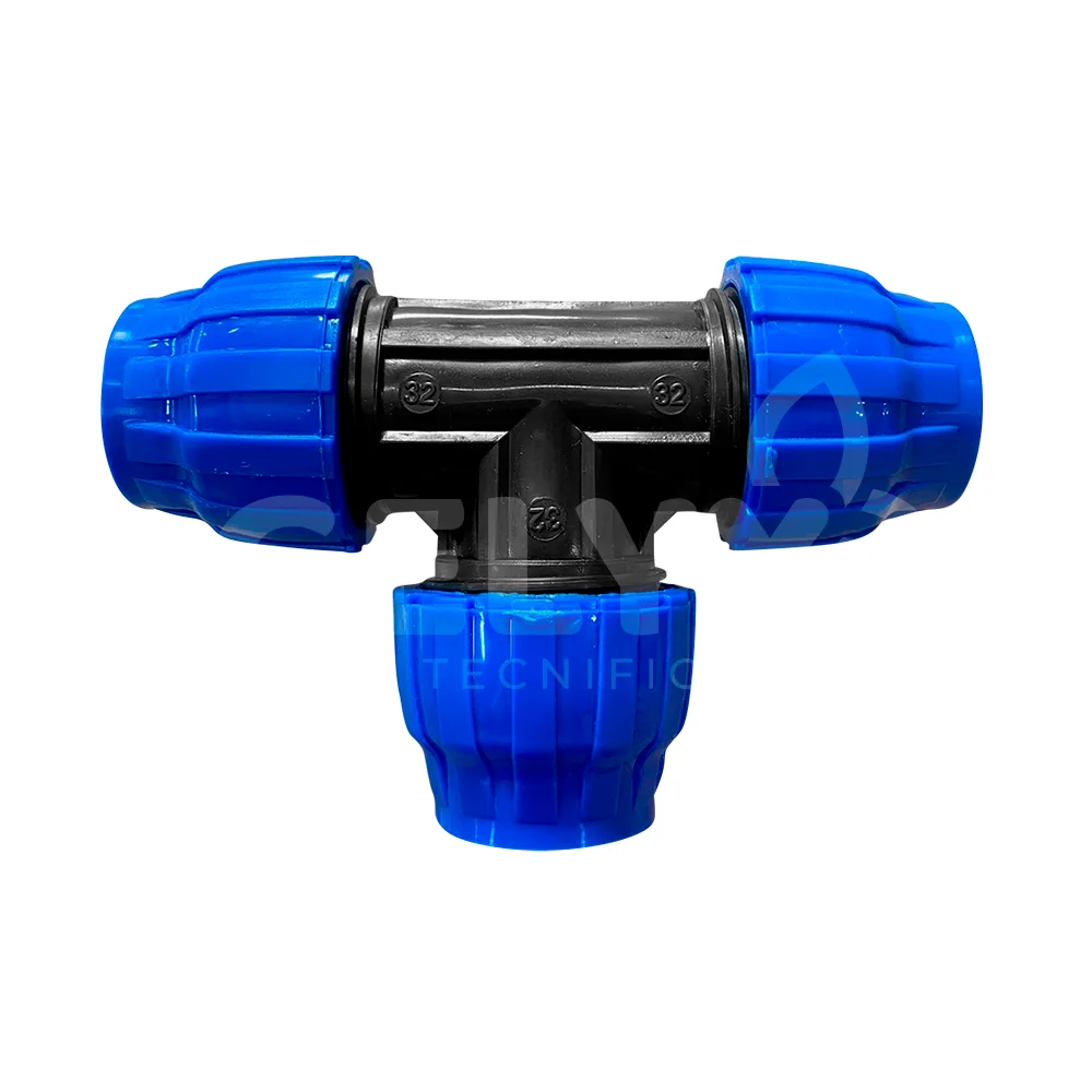 TEE HDPE DE COMPRENSION  PN16