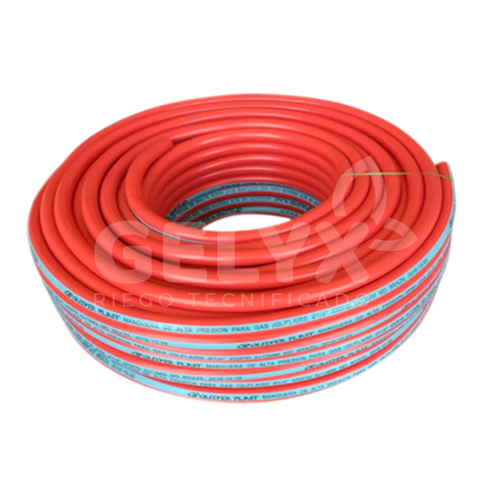 MANGUERA DE  GAS ALTA PRESIÓN 400 PSI ROJO