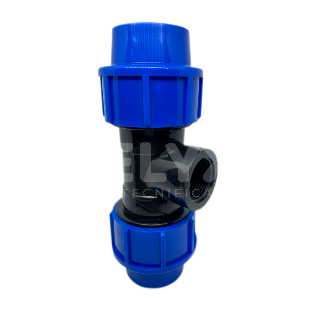TEE ROSCA INTERNA HDPE PN16